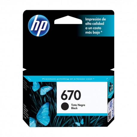 Cartucho HP 670XL Negro - Envío Gratuito