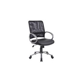 Silla Officemax Secretarial Lincon Tela Negro - Envío Gratuito