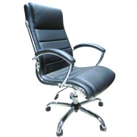 Silla Officemax Ejecutiva Milan Polipiel Negro - Envío Gratuito