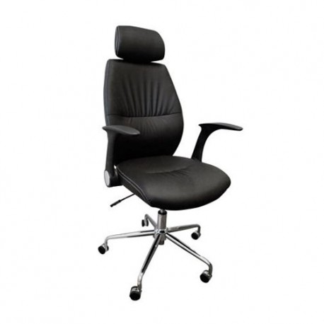 Silla Officemax Ejecutiva Bacelo Polipiel Negro - Envío Gratuito