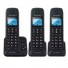 Teléfono Alcatel E190 Trio Inalámbricos Negro