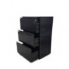 Archivero Lateral 3 Gavetas Negro