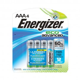 PILA ENERGIZER ECO ADVANCED AAA 4 PZAS - Envío Gratuito