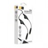 Cable Case Logic Doble para Audifonos Negro