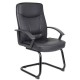Silla Offiecemax de Visita Miles Polipiel Negro