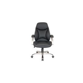 Silla Officemax Ejecutiva Hudson Polipiel Negro - Envío Gratuito