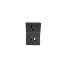 Adaptador Pared Doble Case Logic 2USB 3.4AMP Negro - Envío Gratuito