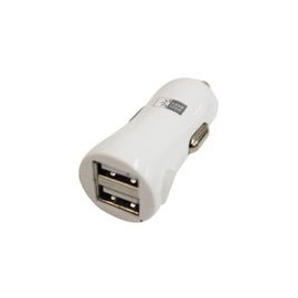 Adaptador Auto Case Logic 2.1AMP Doble USB Blanco - Envío Gratuito