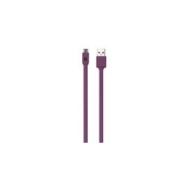 Cable Micro USB 3Ft Case Logic Flat Morado - Envío Gratuito