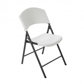 Silla de Plástico Plegable Life Time Blanco - Envío Gratuito