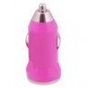 Cargador Auto Mini USB 1AMP Rosa
