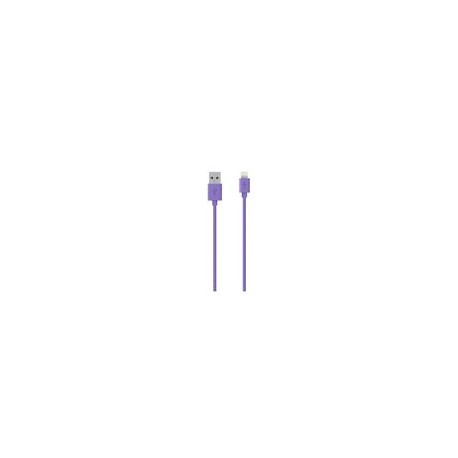 Cable Belkin Lightning 9 Pines Morado - Envío Gratuito