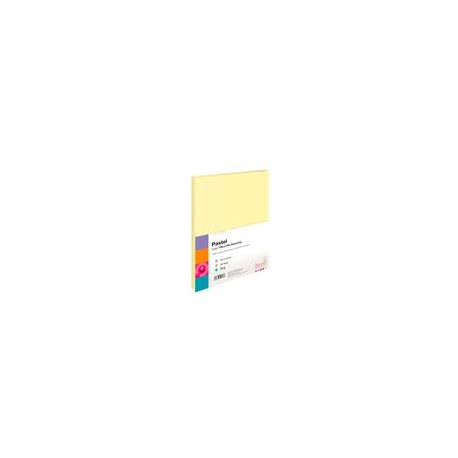 PAPEL BOND PASTEL AMARILLO TAMANO CARTA 100HJS 75GRS - Envío Gratuito