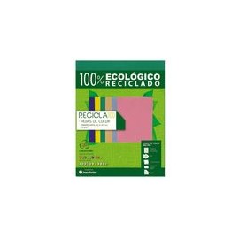 PAPEL RECICLA 100 VERDE BANDERA 100 HOJAS - Envío Gratuito