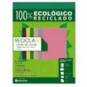 PAPEL RECICLA 100 VERDE BANDERA 100 HOJAS