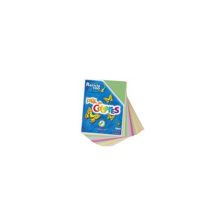 PAPEL RECICLA COLORES PASTEL TAMANO CARTA 250HJS 75GRS - Envío Gratuito
