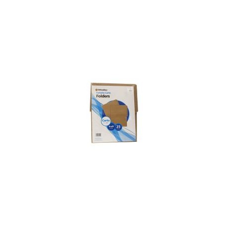 FOLDER CARTA KRAFT OMX 25PZ 178GRS - Folder Officemax Carta Kraft Paquete Con 25piezas - Envío Gratuito