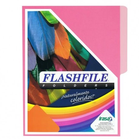Folder Flashfile Bitono Carta Rosa c/10 - Envío Gratuito
