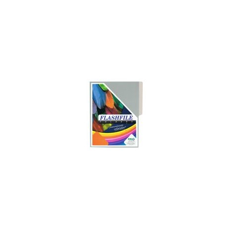 Folder Flashfile Bitono Carta gris c/10 - Envío Gratuito