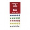 ETIQUETA ESTRELLA METAL COLORES SURTIDOS CHIC0 150PZ