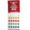 ETIQUETA ESTRELLA METAL COLORES SURTIDOS GRANDE 120PZ