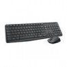 Combo Mouse y Teclado Logitech MK235 Inalambrico Negro
