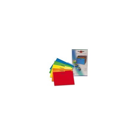 FOLDER COLGANTE OFICIO FOLDAFLEX COLORES CON JINETES 25PZ - Envío Gratuito