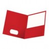 FOLDER PORTAFOLIO ROJO DOBLE SOLAPA CARTA OXFORD 5PZ