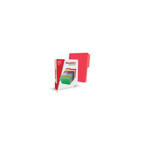 FOLDER ROJO CARTA PENDAFLEX 50PZ DOBLE TONALIDAD - Envío Gratuito