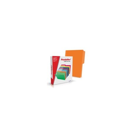 FOLDER NARANJA CARTA PENDAFLEX 50PZ DOBLE TONALIDAD - Envío Gratuito