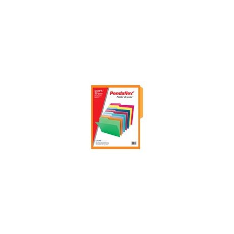 FOLDER NARANJA CARTA PENDAFLEX 25PZ DOBLE TONALIDAD - Envío Gratuito