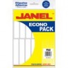ETIQUETA ECONOPACK BLANCA FILE 20X105MM 168PZA/PQTE JANEL