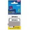 PESTANA REMOVIBLE BLANCA CUERPO GRIS MENSUAL ENE-DIC 24PZ