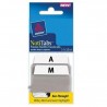 PESTANA REMOVIBLE BLANCA ALFABETICA A-Z 24PZ