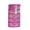 Mini Cajonera Escritorio 5 Niveles Rosa/Azul