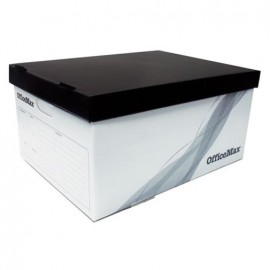 CAJA DE ARCHIVO OFICIO PLASTICO OMX - Caja De Archivo Oficio plástico Officemax - Envío Gratuito