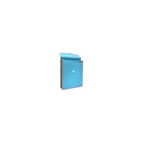 PORTADOCUMENTOS VERTICAL CARTA CON LIGA COLOR AQUA PZA - Envío Gratuito