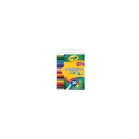 PLUMONES LAVABLES CRAYOLA 20P - Plumones Lavables Crayola 20P - Envío Gratuito