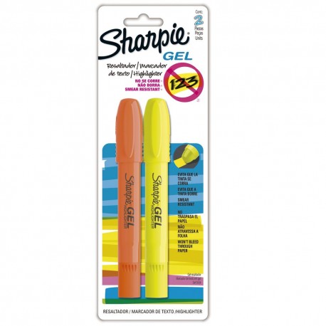 Marcatextos Gel Ama/Nar 2Pz - Marcatextos Gel Sharpie Ama/Nar 2Pz - Envío Gratuito