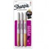 MARCADOR PERMANENTE SHARPIE 3 PIEZAS DORADO Y PLATA
