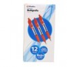 BOLIGRAFO RETRACTIL PUNTO MEDIANO 1.0MM. 12 PIEZAS ROJO
