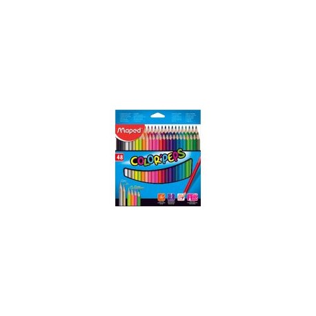 Lapices de Colores Color Peps 48 piezas - Colores Peps 48 piezas Estuche de Carton - Envío Gratuito