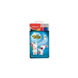 Lapices de Colores Maped Rabbids Caja Metálica 12 piezas - Envío Gratuito