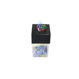 Despachador De Clips Jumbo Con 50 Clips De Colores 33MM OMX - Envío Gratuito