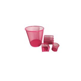 Set Oficina 4pz Mesh Rosa - Envío Gratuito