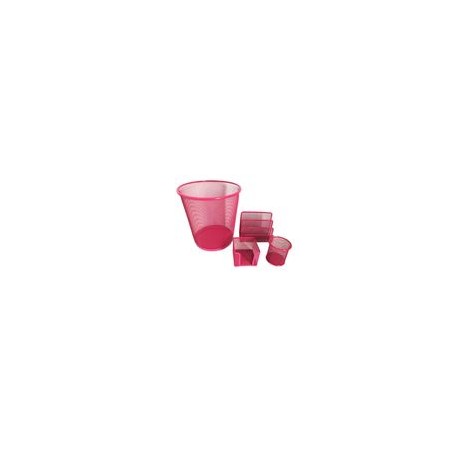 Set Oficina 4pz Mesh Rosa - Envío Gratuito