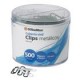 CLIPS BLANCO Y NEGRO DE 33MM CON 500 PIEZAS - Envío Gratuito