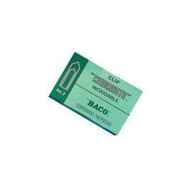 Clips Cuadradito Baco N2 Caja Con 100 Piezas - Envío Gratuito