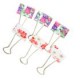 SUJETADOCUMENTOS DE 25MM DISEÑO FASHION FLORALES CON 10PZAS - Envío Gratuito