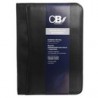 Carpeta ejecutiva tipo portafolio piel con cierre CB